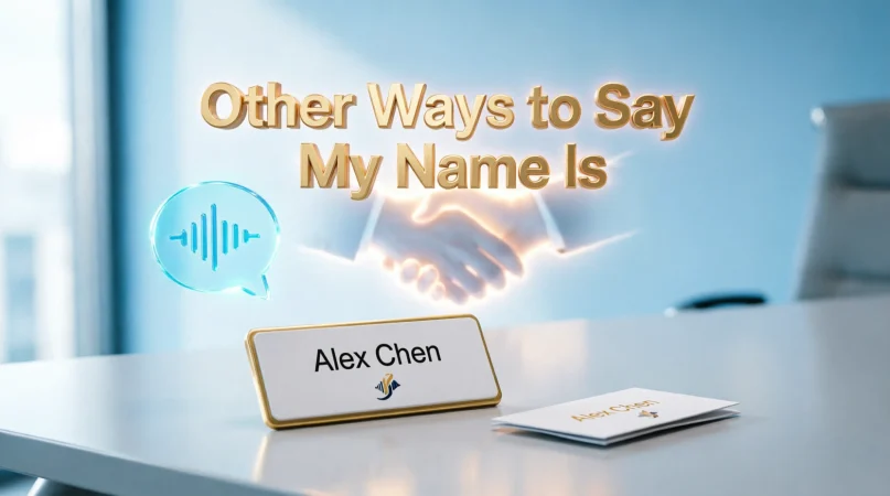 Other Ways to Say My Name Is 2026