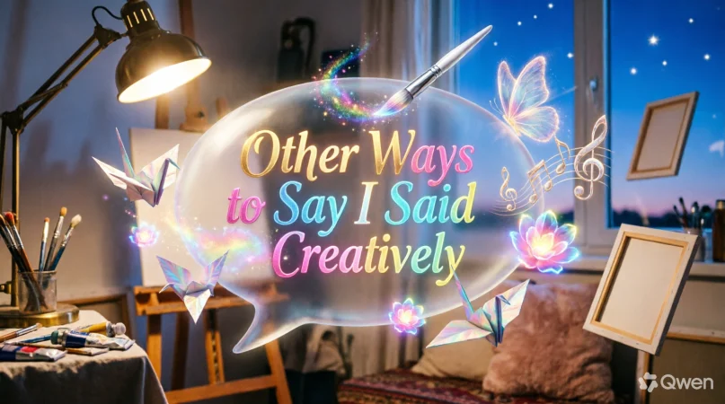 Other Ways to SayI Said Creatively 2026