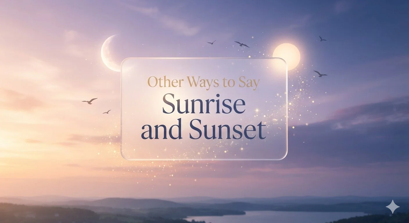 Other Ways to Say Sunrise and Sunset 2026